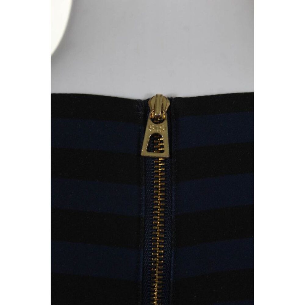 Sail To Sable Stripe Flounce Dress Blue Black Size 8 10738476 - Picture 4 of 6
